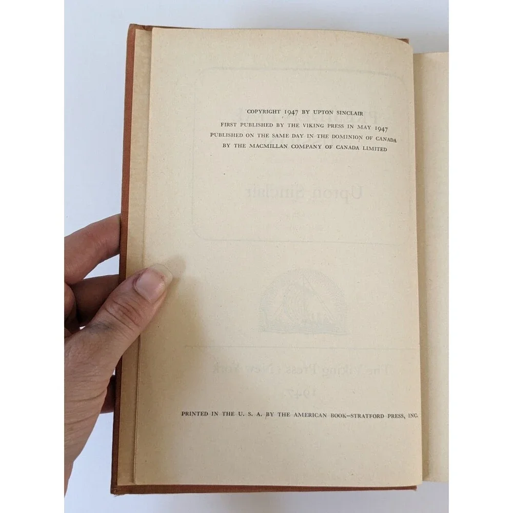 Presidential Mission by‎ Upton Sinclair Vintage 1947 Viking Press 1st Edition HC
